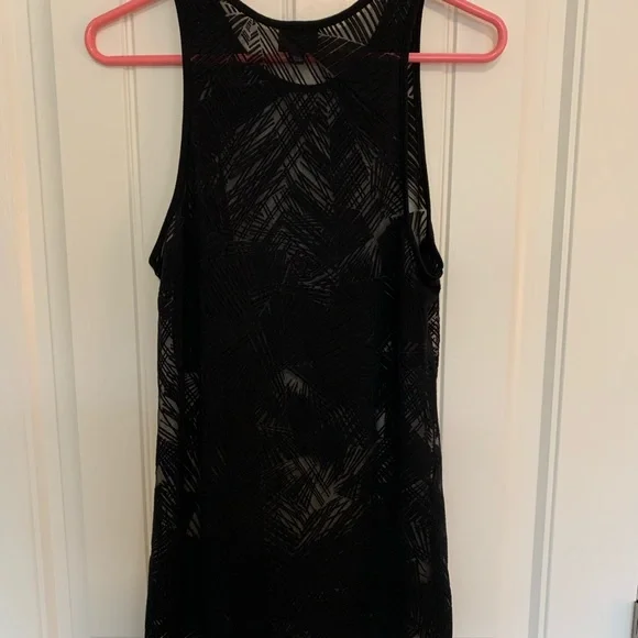 Mossimo Black Sheer Women’s Size Large Long Flowy Tank Top NWOT! - Picture 3 of 3